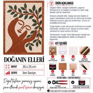 Doğanın Elleri Mozaik Kiti kutu içeriği katalog görseli