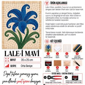 Lale-i Mavi Mozaik Kiti kutu içeriği katalog görseli