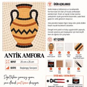 Antik Amfora Mozaik Kiti kutu içeriği katalog görseli