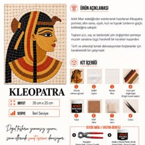 Kleopatra Mozaik Kiti kutu içeriği katalog görseli
