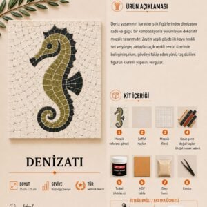 Denizatı Mozaik Kiti kutu içeriği katalog görseli